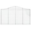 Vidaxl Kosze Gabionowe, 8 Szt, 200X30X100/120 Cm, Galwanizowane Żelazo