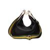 Gucci Attache Series Gold Hardware Detachable Woven Shoulder Strap Leather Crossbody Bag Large Women bags Black 702823-UXWBG-1037