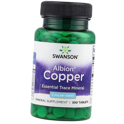 Хелат Бисглицината Меди, Albion Copper 2 Tab, 300таб (36280127)