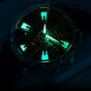Роскошные мужские часы Водонепроницаемые Светящиеся Многофункциональные Автоматические Механические часы Часы-скелетоны