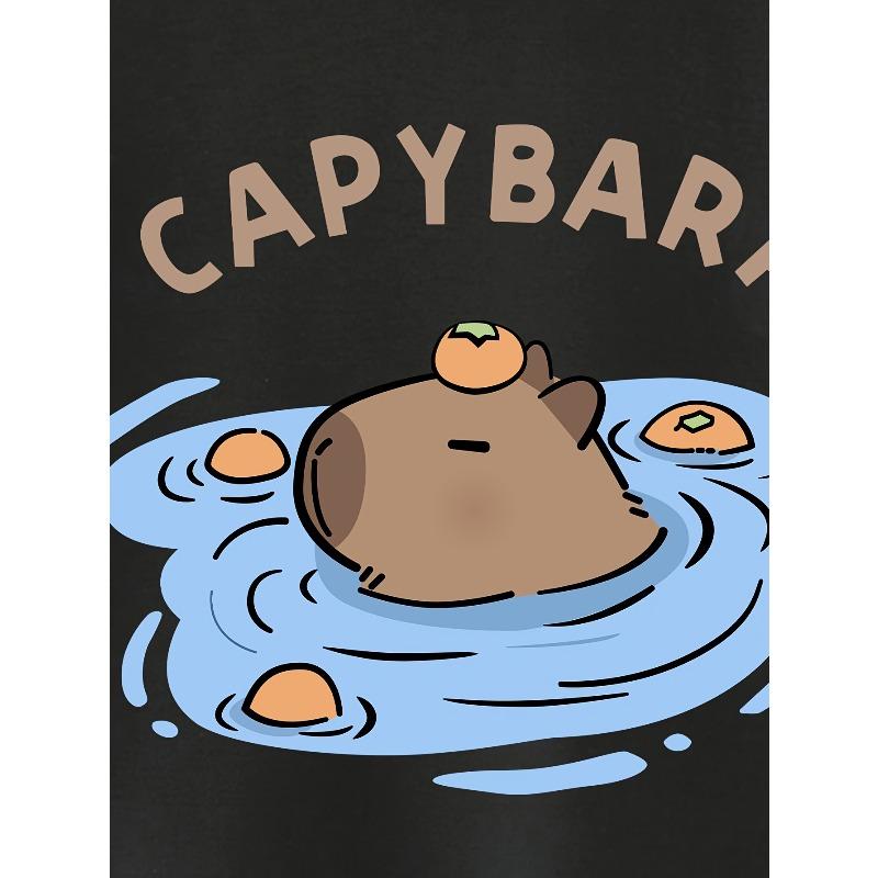 European sizes Boys' Fashion T-shirt, feature cute cartoon Prints, Soft and Breathable, Suitable for Summer Outdoor activities