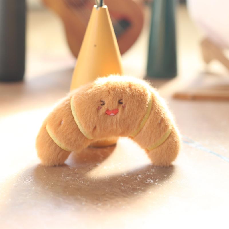 Милый милый гамбургер маленькая подвеска плюшевые игрушки кукла суши картофель фри хлеб круассан сумка подвесное украшение брелок