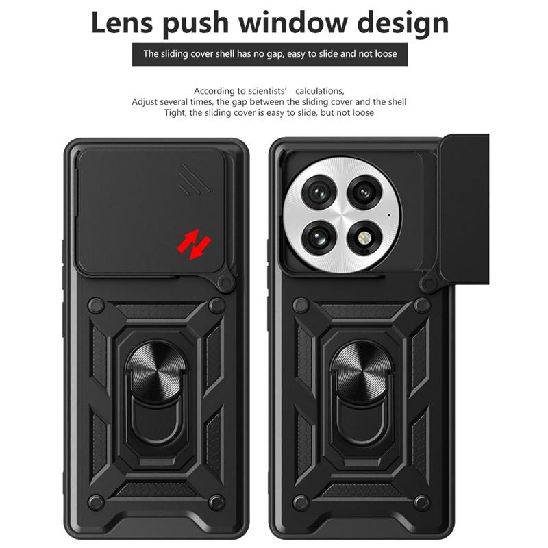 Чехол-подставка Armor Case для OnePlus 13 5G One Plus Cover с защитным кольцом для объектива Magnetic Holder Coque Fundas