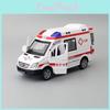 Пожарная машина и скорая помощь, литая модель автомобиля со звуком и светом для игр детей