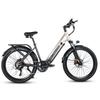 CmaceWheel L26 Moped Commuter E Bicycle 26Inch Step Through Electric Bike 500W Motor, 48V 17Ah Battery