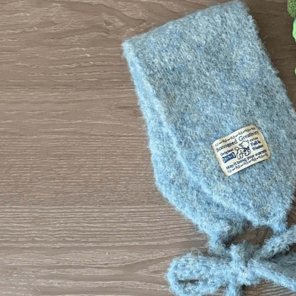 Solid Color Wool Strappy Earmuffs Thicken Warm Earlaps Fashion Knitted Ear Covers  Winter Headband