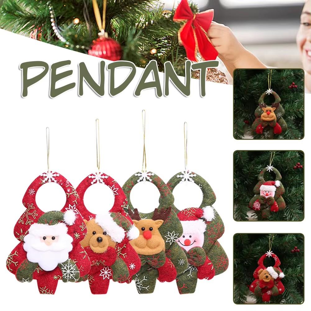 Рождественские куклы, выдвижные игрушки Санта-Клауса, снеговика, лося, рождественские фигурки, рождественский подарок для ребенка, красное украшение на рождественскую елку