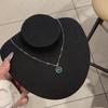 Изысканное колье-круг из стерлингового серебра 925 пробы «Синий кит» - Нишевый дизайн, Холодная мода, Женская цепочка для ключицы.