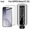 Для OPPO Reno 15 15c 5G Global Стекло IMAK Пылезащитная кабина Закаленное стекло на весь экран Поддерживает разблокировку по отпечатку пальца