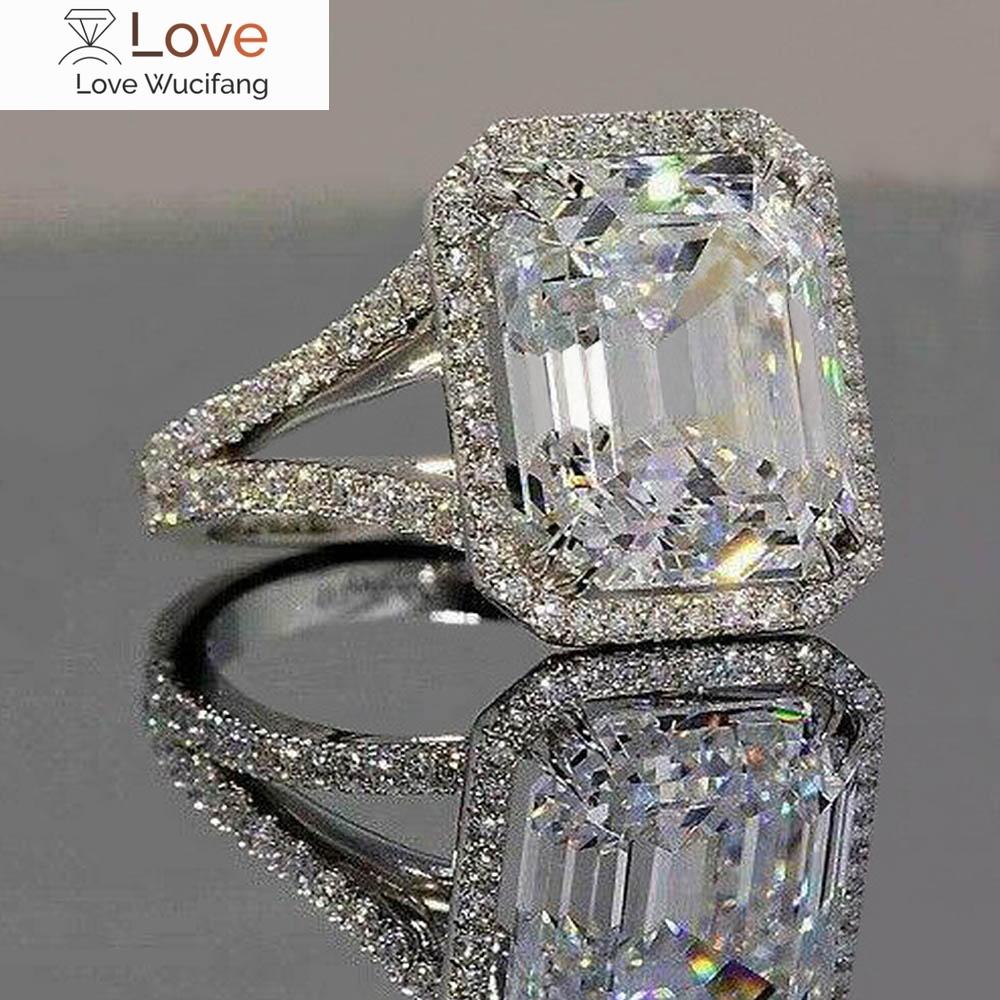 Модные великолепные обручальные кольца для женщин, блестящие циркониевые аксессуары для церемонии годовщины, роскошные ювелирные украшения для вечеринки, подарок