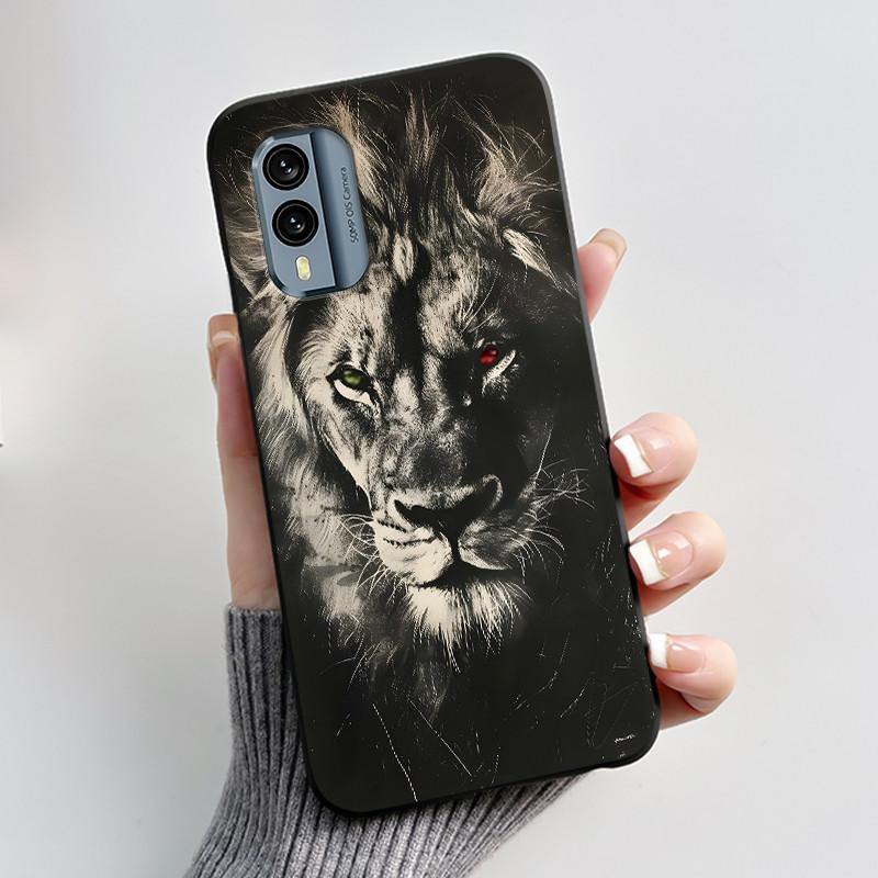 Shockproof Bumper Soft Cover For Nokia X30 5G Cute New Design Pattern Shell For Nokia XR21 With Jelly Color Viral Black Case