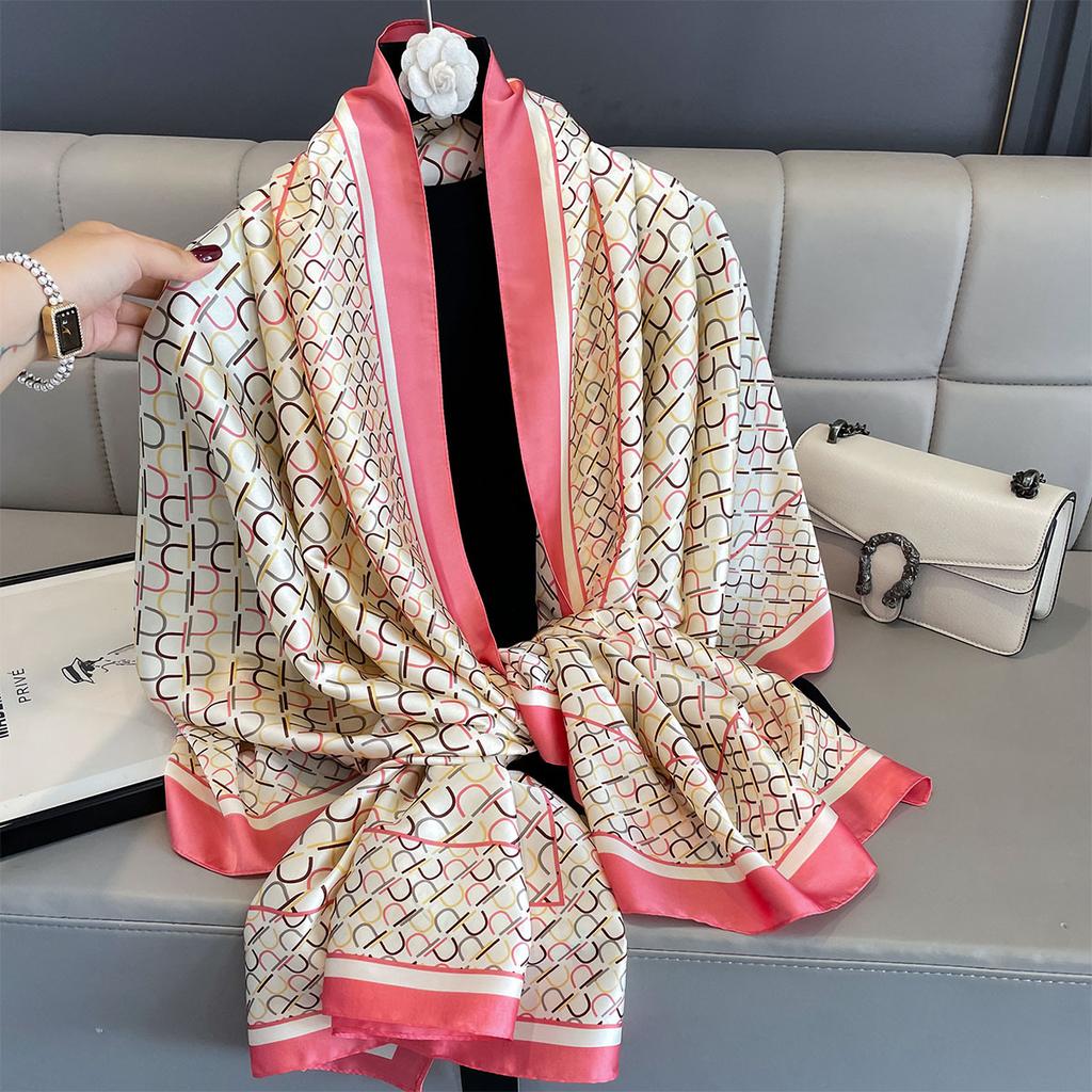 Женские 180*90 см модные красивые мягкие шелковые шарфы женские женские шаль хиджаб накидка платок бандана кашне пляжное парео