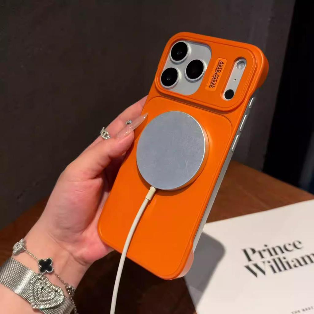 Чехол для iPhone 17 Pro Max: Безрамочная AG Матовая Магнитная, Ударопрочная Защитная Крышка.