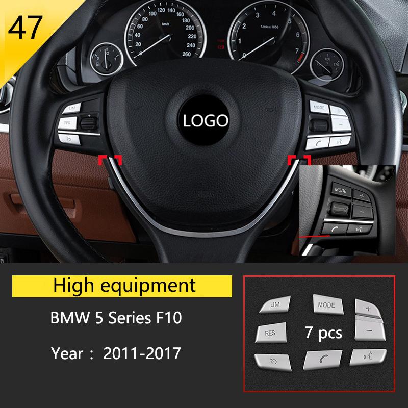 Car Styling Console Multimedia AC CD Panel Decoration Frame Cover Trim Strip Sticker For BMW 5 Series F10 Interior Accessories NM5