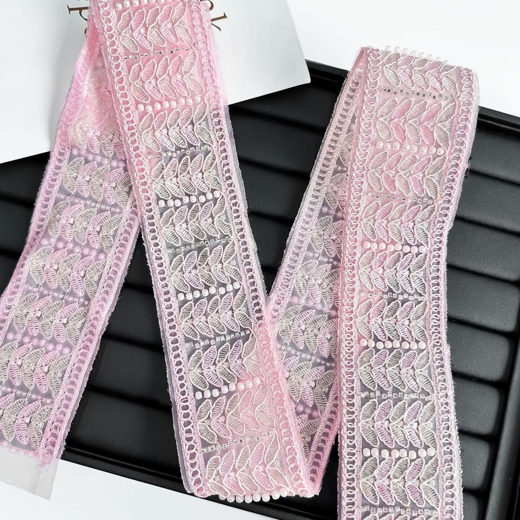 5,5 см Новый китайский экзотический ручной работы вышивка бисером штрих-код нить сделай сам аксессуары для манжет ханьфу краевое кружево аксессуары