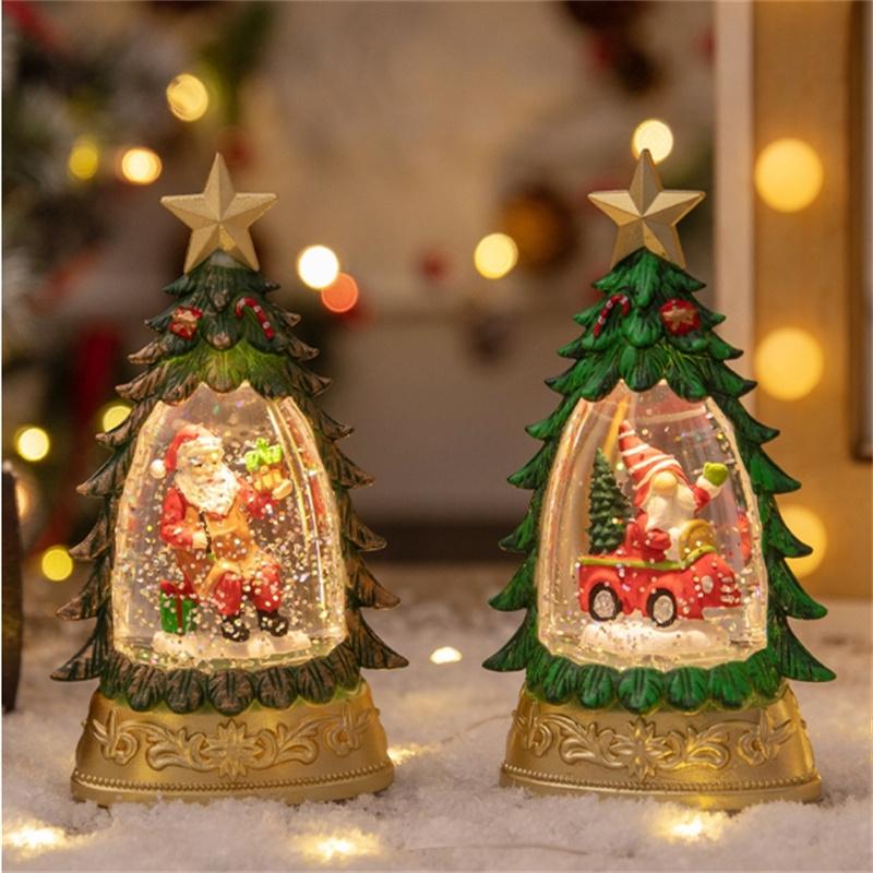 Рождественские украшения Светящиеся огни для рождественской елки Рождественские огни в виде снежинок Украшение для рабочего стола на рождественскую елку Ночные огни