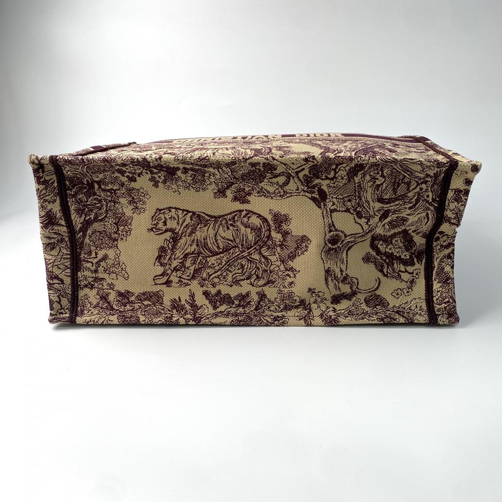 Подержанная сумка-тоут Christian Dior Bordeaux series/Красный чай холст Женская