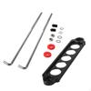 5 Holes Car Battery Fixing Bracket Aluminum Alloy Lightweight Multiuse Tie Down for