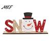 Noel Tabletop Sign Wooden Christmas Table Sign, XMAS SNOW NOEL with Farmhouse Signs Base, Hollow Letter Centerpiece for Xmas Party Decor Tiered Tray