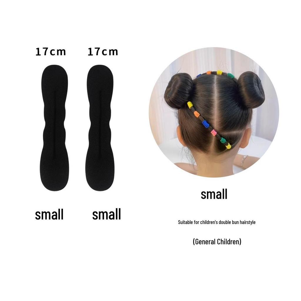 Детский пучок для волос - Пушистый цветок-бутон, клипса для легких причесок с двойным пучком