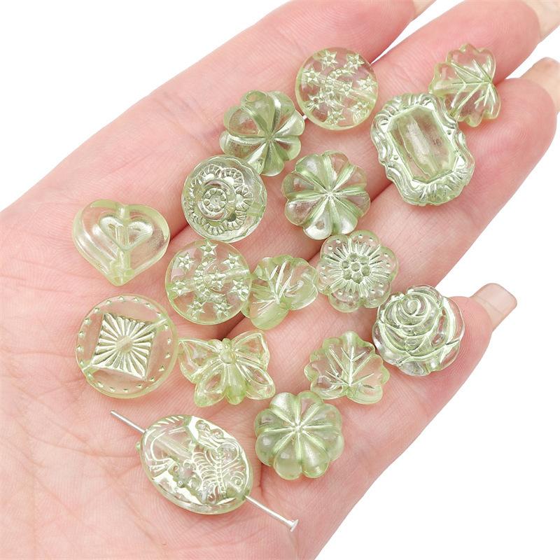 Акриловые прозрачные винтажные матовые золотые бусины ручной работы браслет ожерелье бусины бусины ювелирные изделия аксессуары подвески аксессуары