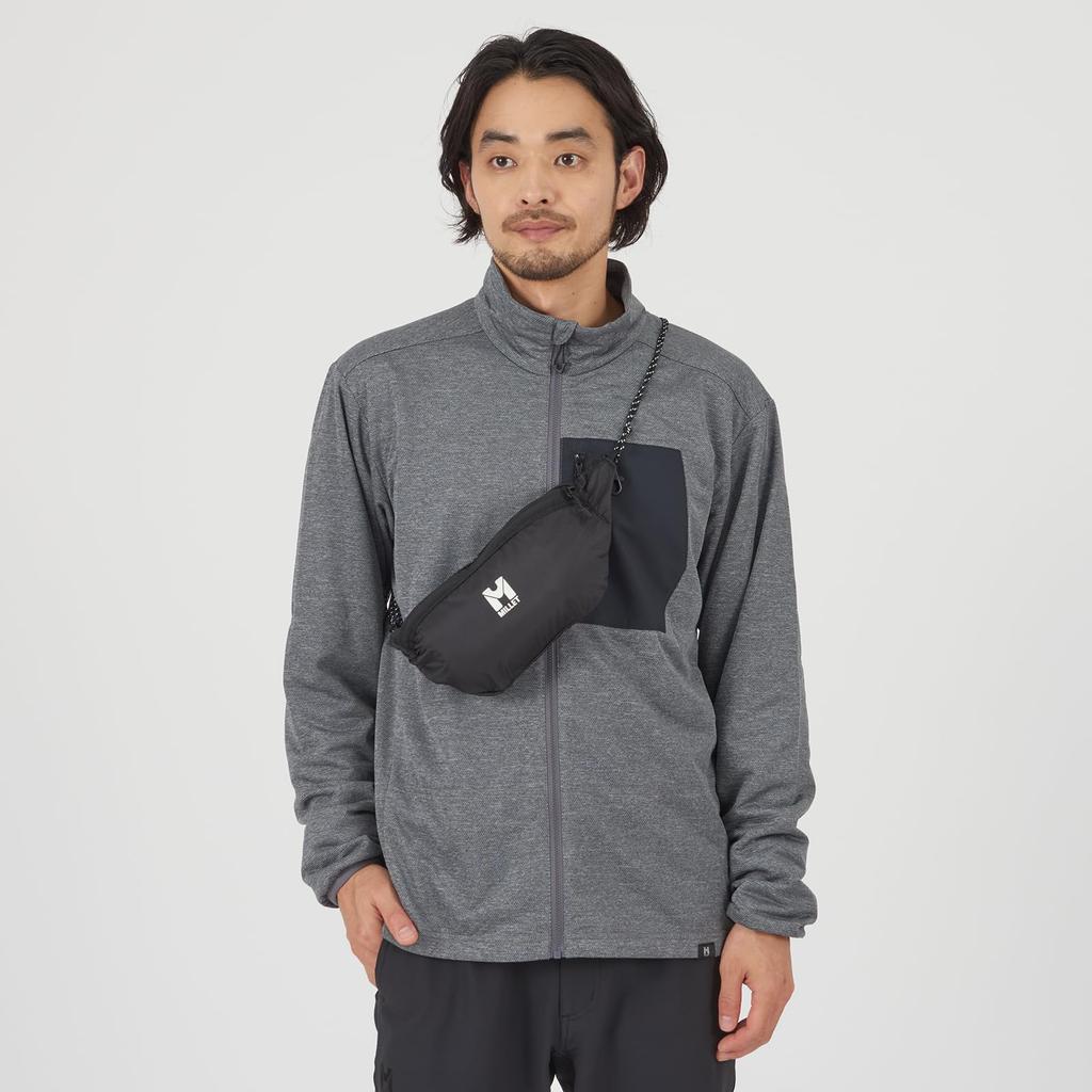 Органайзер для упаковки Мини-упаковываемая поясная сумка MIS0798 [Millet] Черный-Нуар (НОВЫЙ ЛОГОТИП)