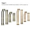 MIBIDAO Brass Heavy Heightening Chassis Links Rod Set for Axial SCX24 Deadbolt Gladiator Wrangler Bronco Chevrolet 1/24 RC Car