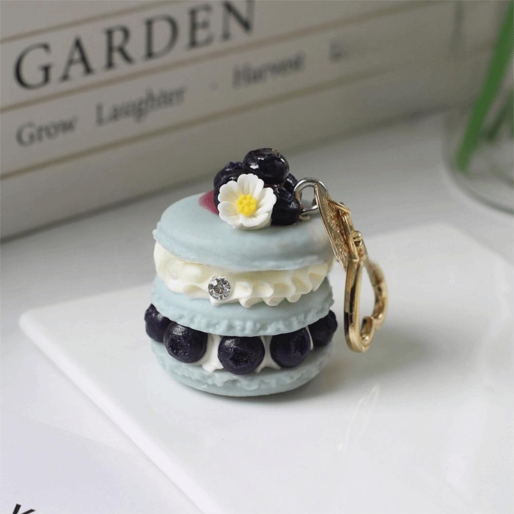 Simple Funny Fruit Dessert Pendant Simulation Food Keyring Fashion Cake Keychain  Best Friend Gift