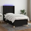 VidaXL Slat Bed Base with Mattress and LED, Upholstered Bed, Single Bed, Adult Bed for Interior Bedroom, 3138847