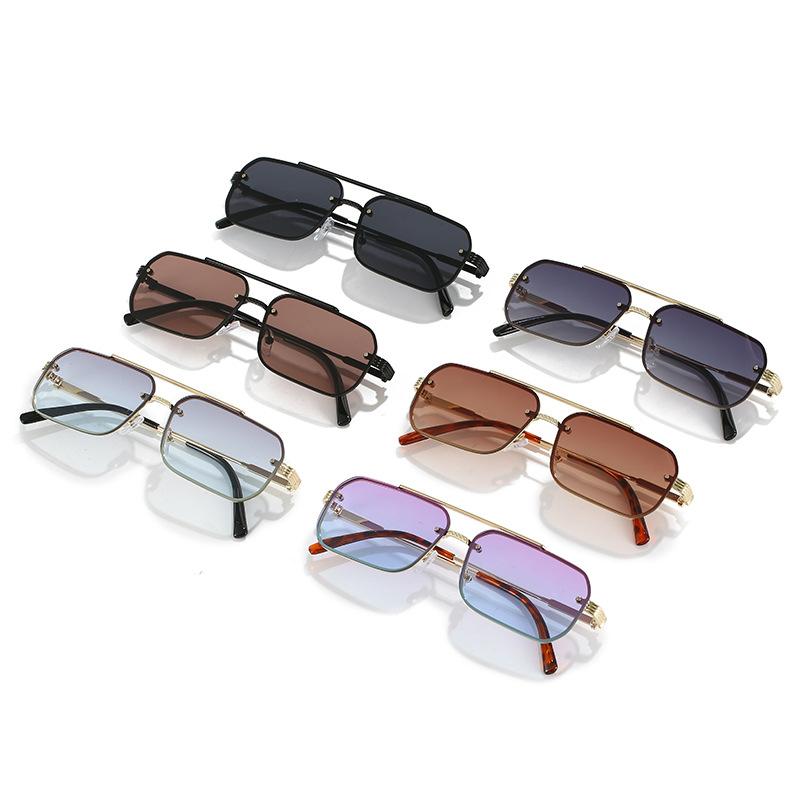 Солнцезащитные очки в ретро-стиле, квадратные, мужские и женские трендовые солнцезащитные очки, прозрачные солнцезащитные очки в морском стиле