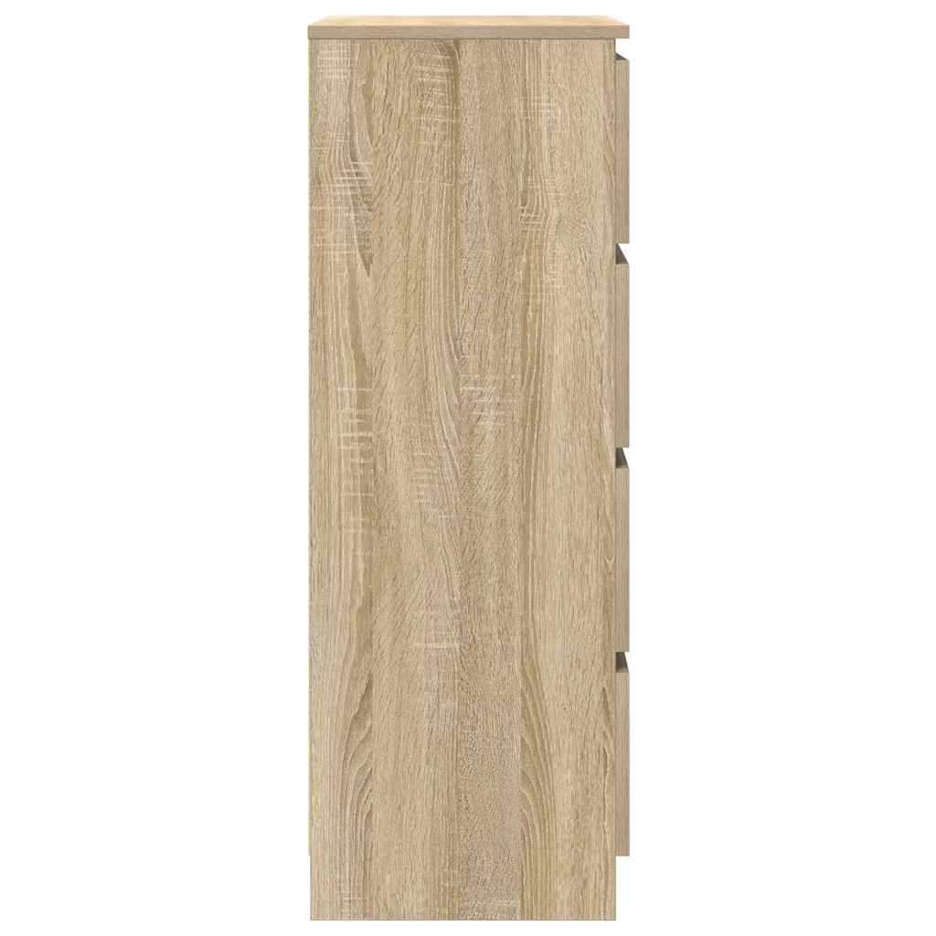 Sideboard in Sonoma Oak Finish 60 x 35 x 98.5 cm Particleboard