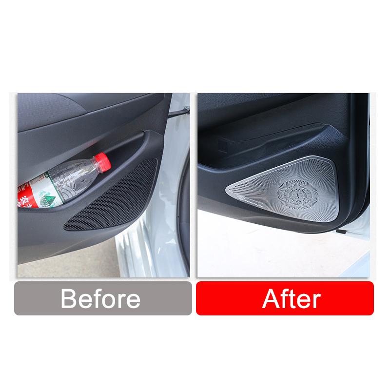 Нержавеющая дверь автомобиля звук стерео аудио твитер крышка динамика накладки для Toyota Corolla 2022 2023 E210