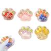 1/5Pcs Clear Cat Paw Squeeze Toy Stress Relief Kitten Paw Pinch Sensory Toy Kids Adults Soft TPR Stress Ball Calming Animal Claw Fidget Toy