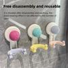 2Pcs Removable Vacuum Double Hooks Traceless Wall Hanger Shower Hooks  Behind the Door