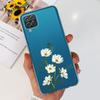 Чехол для Samsung Galaxy A12 Прозрачная накладка Модный Цветок Тонкий Мягкий ТПУ Чехол для Телефона Для Samsung A12 SM-A125F M12 F12 A 12 Capa