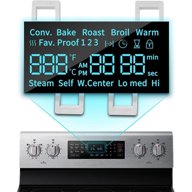 Replacement LED Panel DE07-00129A LED Screen Plastic Texture Suitable for Select Oven/Stove Models Easy Installation