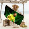 Brazilian Football Star Beach Towel Super Soft & Absorbent Comfortable Lightweight