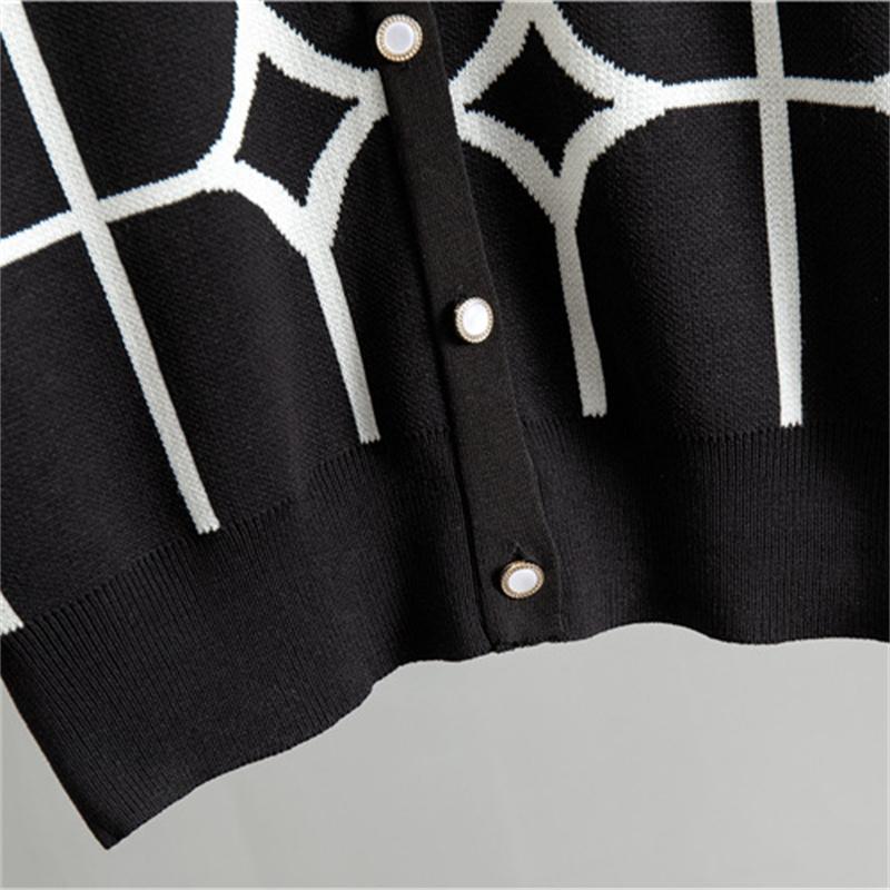 Женский осенне-зимний вязаный костюм с широкими брюками и свитером, свободный и стильный костюм-двойка