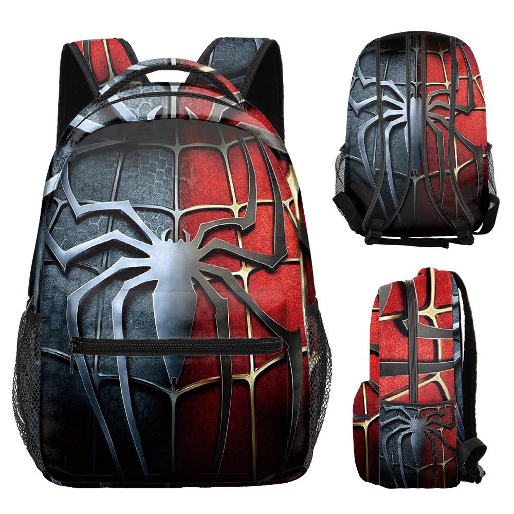 Spider-Man Backpack Elementary School Cartoon School Bag Boys Printed Backpack Superman Spider-Man