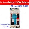 Для Realme Narzo 50 50A 50i Pro Prime 60 60X 70X 70 Pro 4G 5G Корпус LCD Рамка LCD Держатель Запчасти для ремонта