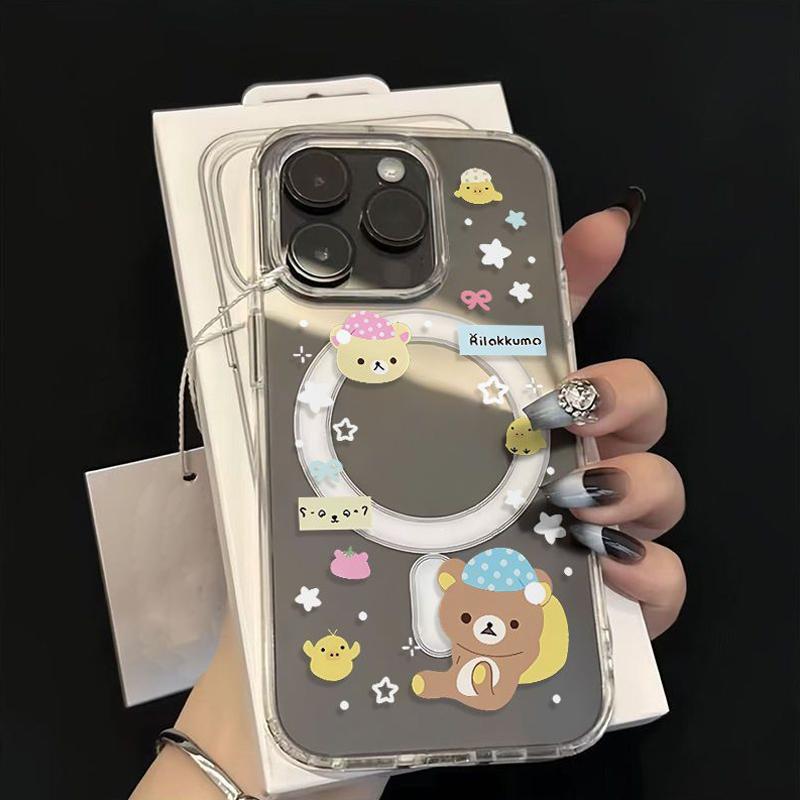 Магнитный чехол R-Rilakkuma для Samsung Galaxy S26 Ultra S25 Edge S24 Plus S23 FE A57 A56 A55 A54 A36 A35 A17 A16 A15 A07