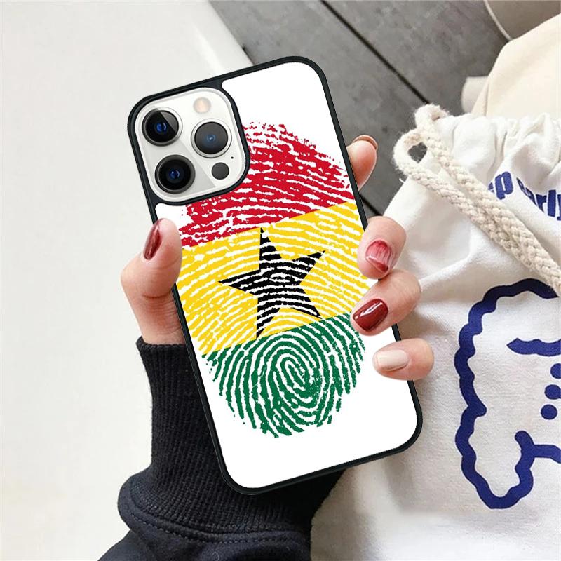 Ghana Flag Phone Case For iPhone 17 Air 15 16 Cover 11 13 14 Pro Max 12 Plus Max Fundas