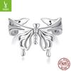 Wind Big Butterfly Open Ring Women'S Niche Premium Light Luxury S925 Sterling Silver Jewelry Ring Batch