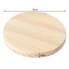 5pcs Round Wood Coasters For DIY Crafts And Home Decor - 4 Inch Diameter, Natural Wood Material, Suitable For Painting