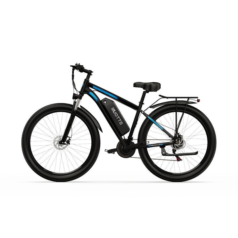 DUOTTS C29 blue, конфигурация с одним/двумя аккумуляторами, шины 29 * 2,1 дюйма, дисковый тормоз Ximano, 21 скорость, двигатель 750 Вт + аккумулятор 48 В 15 Ач, электровелосипед