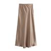 Fashion Kaslead Women's Silk Satin Skirt