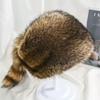 Утолщенная Шапка-ушанка с Хвостом Енота, Кепка с Плоским Верхом, Высококачественная Зимняя Шапка