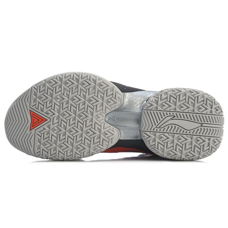 Li Ning Power 7 Премиальная амортизация Устойчивые к истиранию Нескользящие Высокие Баскетбольные кроссовки Мужские Черный Серебристый ABAQ071-4