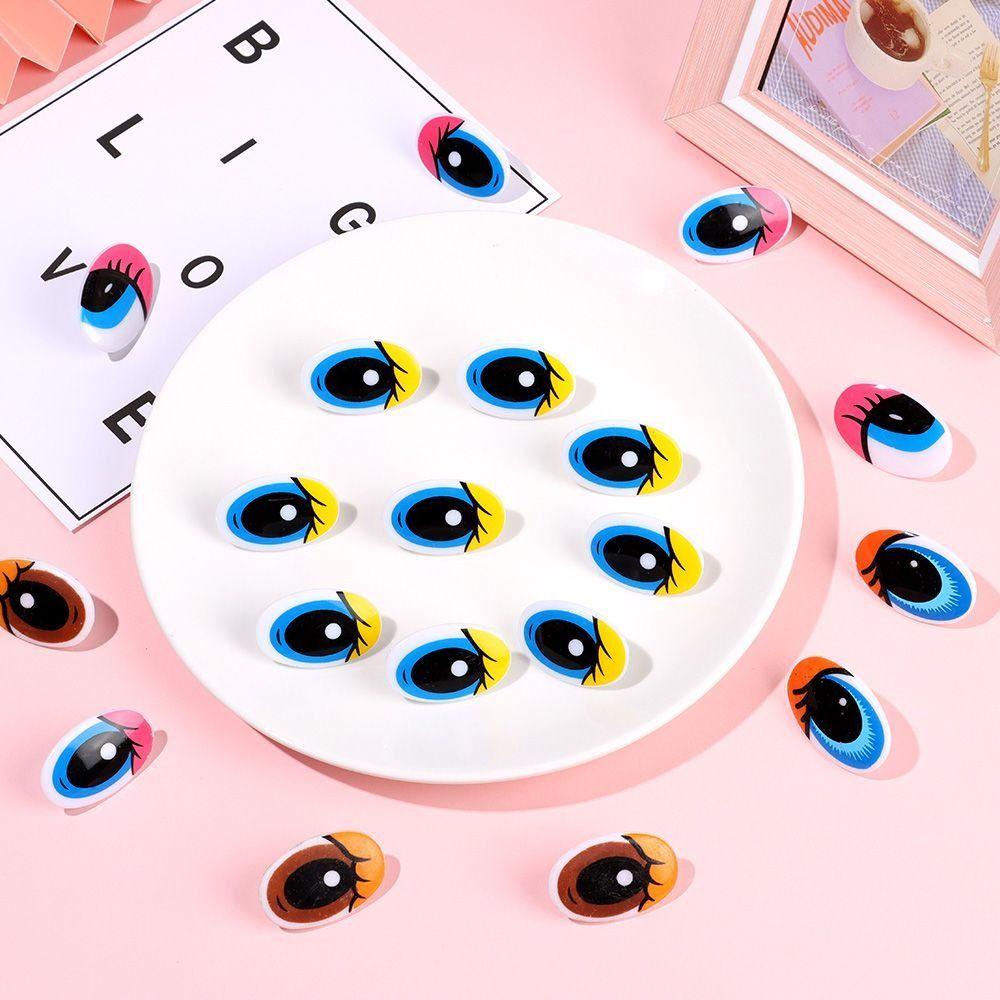 10pcs Kids Toy Cartoon Eyes DIY Dolls Materials Plastic Plush Panda Eye Crafts Projects