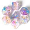 Cusdie D&D Дымовые кубики Dungeons and Dragons 7 многогранных кубиков D4 D6 D8 D10 D% D12 D20 для ролевых игр и настольных игр